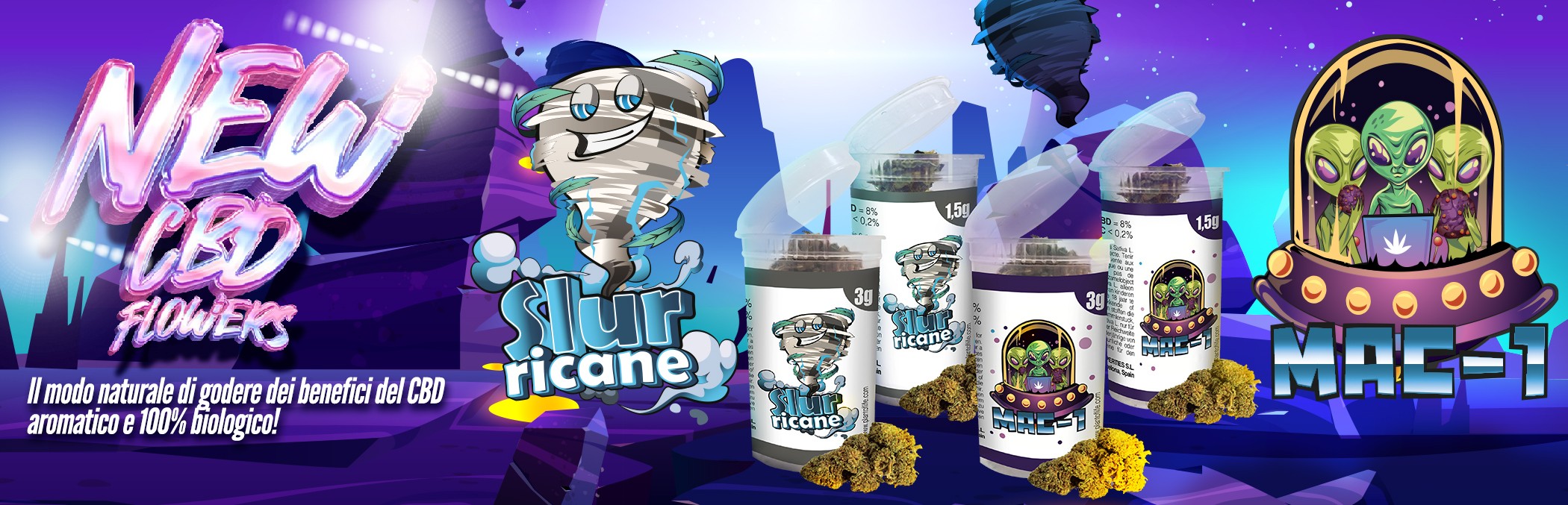 NUOVI FIORI DI MAC E SLURRICANE CBD PLANT OF LIFE